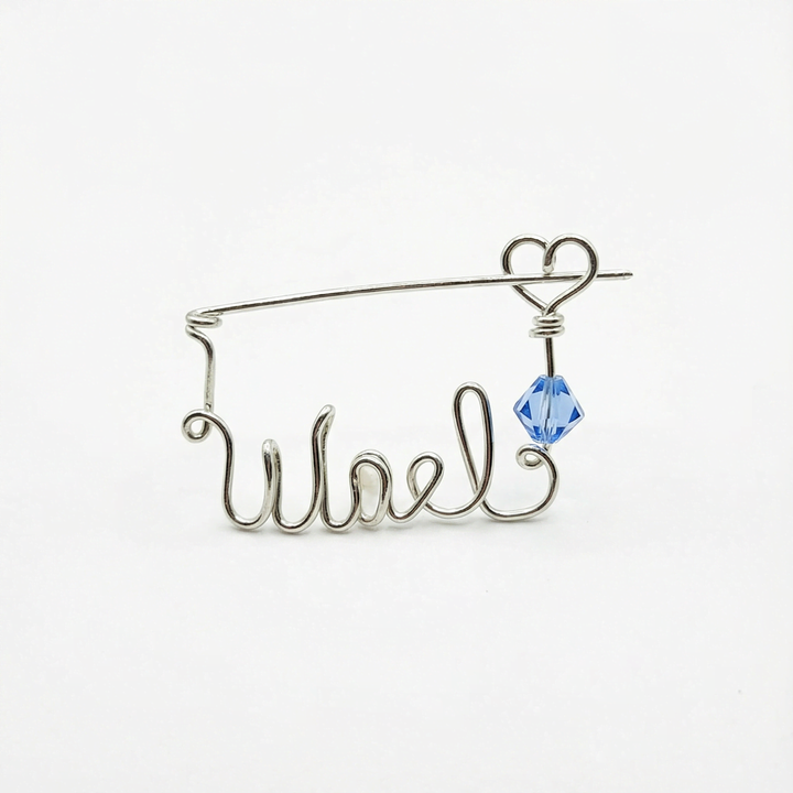 Manuscript Brooch (925 Silver)