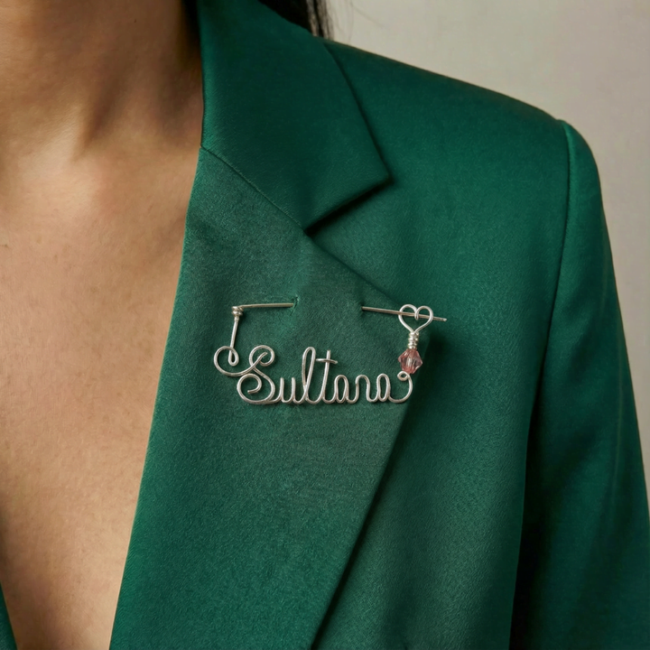 Manuscript Brooch (925 Silver)