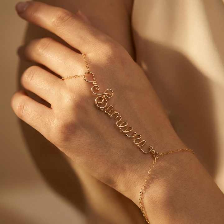 Gaia Chain Hand Chain (14K Gold Filled)