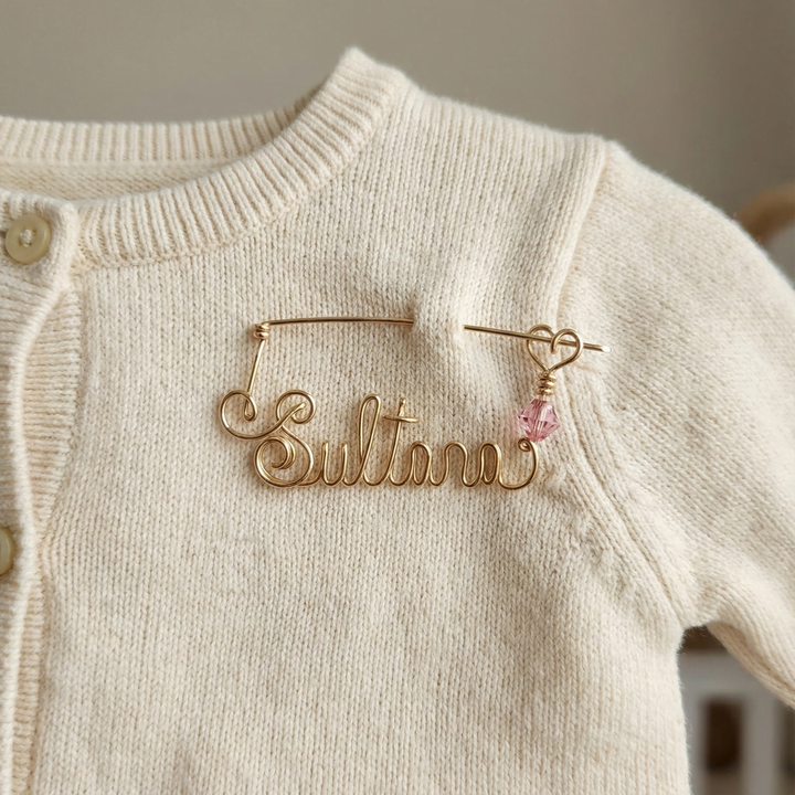 Manuscript Brooch (14kt Gold Filled)