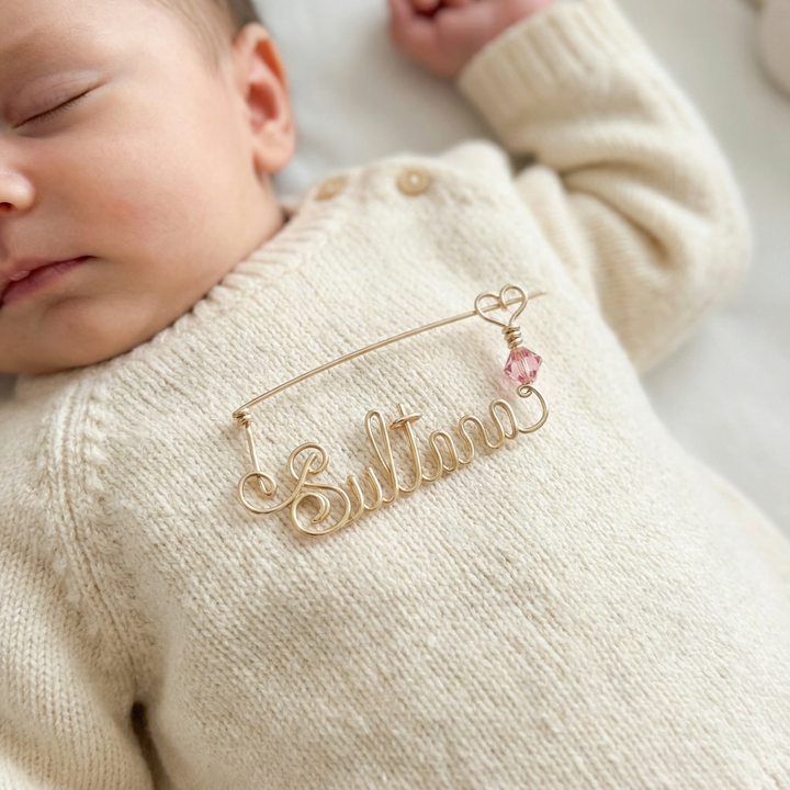 Manuscript Brooch (14kt Gold Filled)