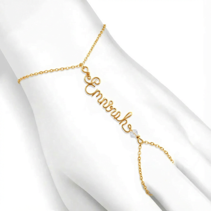 Ethereal Link Hand Chain (14K Gold Filled)