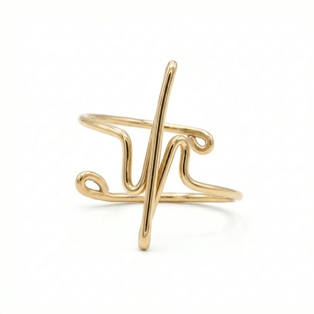 Viola Charm Ring (14K Gold Filled)